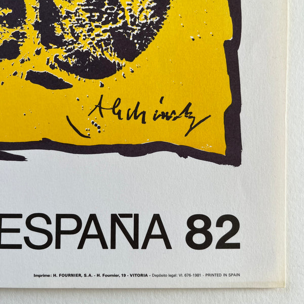 1982 World Cup Poster - Alicante