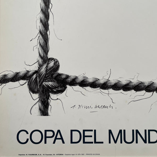 1982 World Cup Poster - Gijón