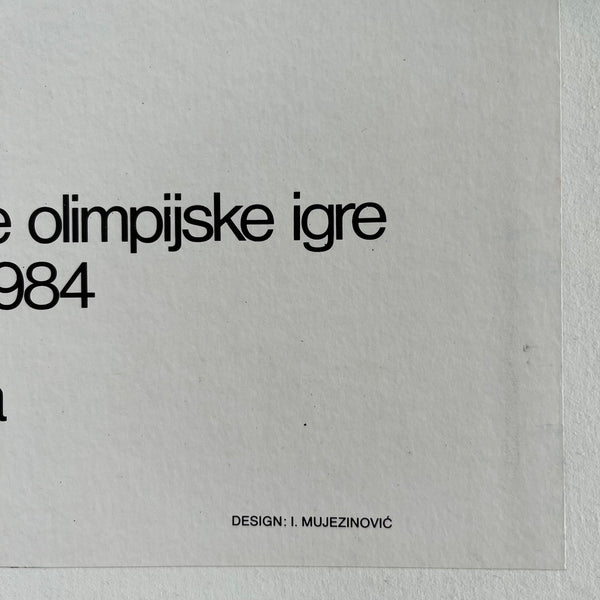 1984 Winter Olympics Poster - Ski Jump