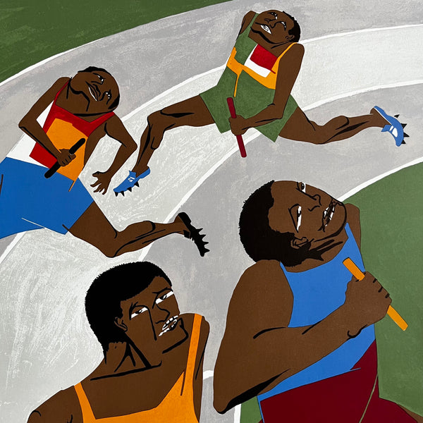 1972 Olympic Poster - Jacob Lawrence