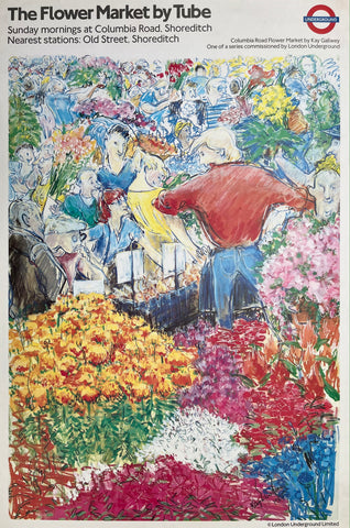 London Transport Poster - The Flower Market