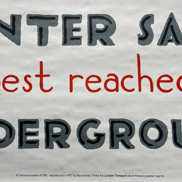 London Transport Poster - Winter Sales