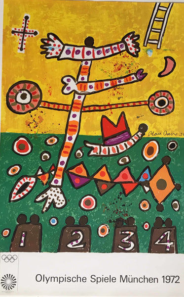 1972 Olympic Poster - Alan Davie