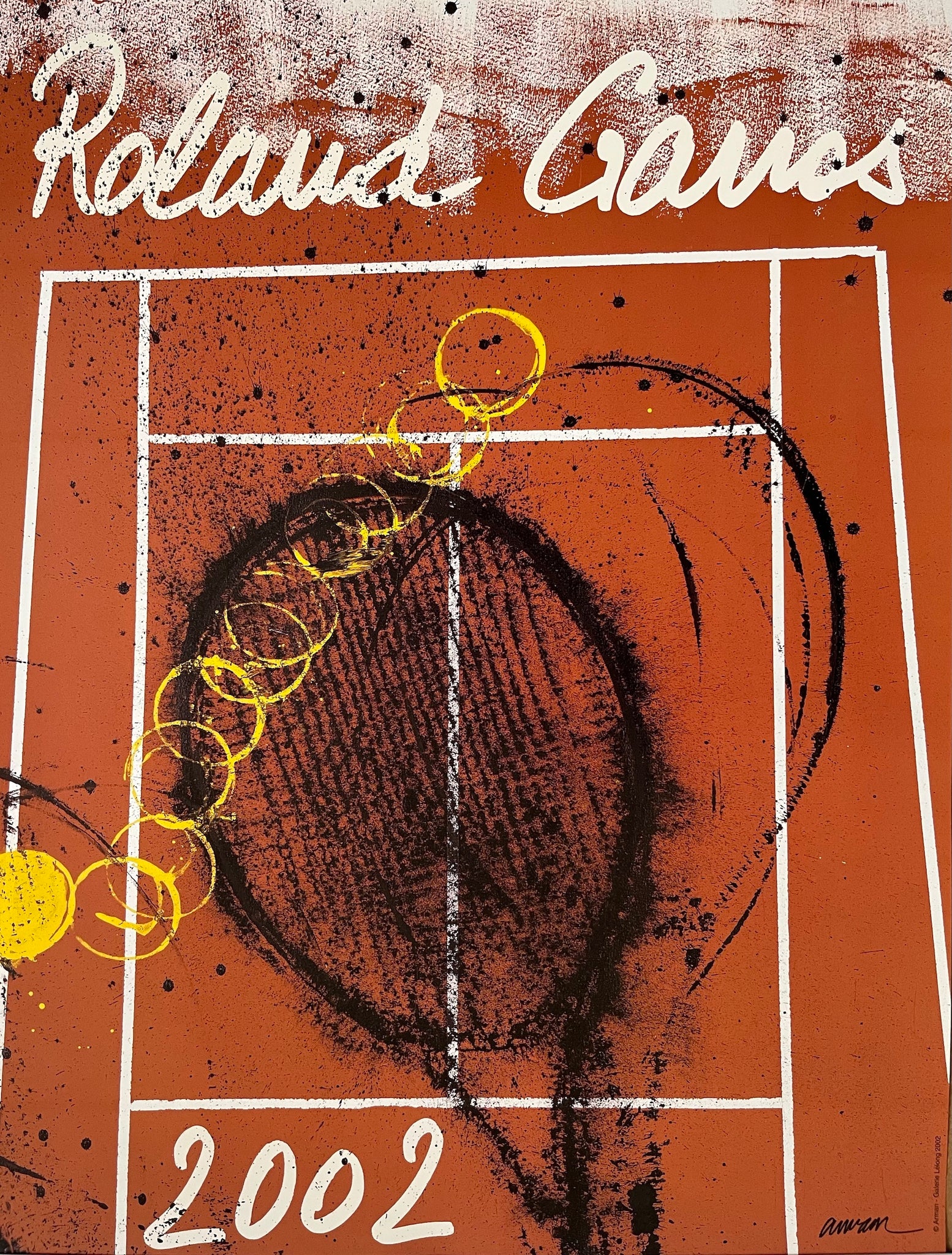 Roland Garros 2002 Tennis Poster