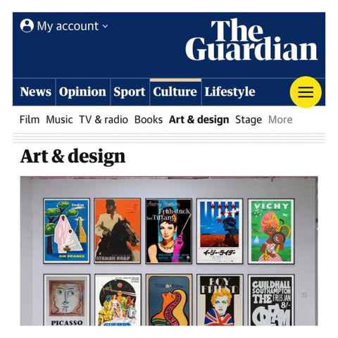 Guardian feature new vintage poster fair