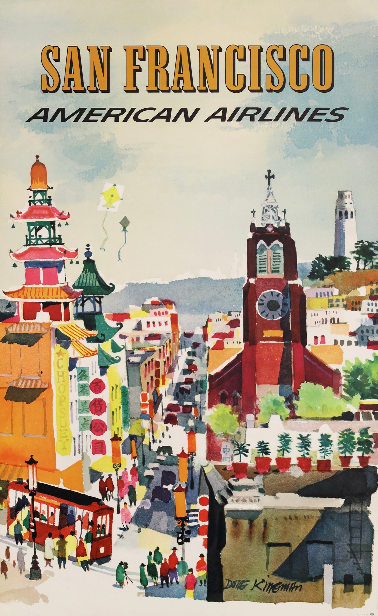 American Airlines Poster - San Francisco