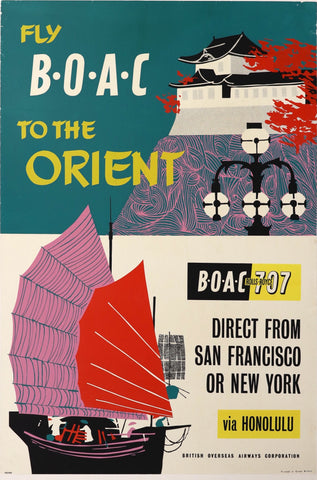 BOAC Poster - The Orient