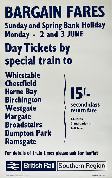 British Rail Poster -  Kent Coast