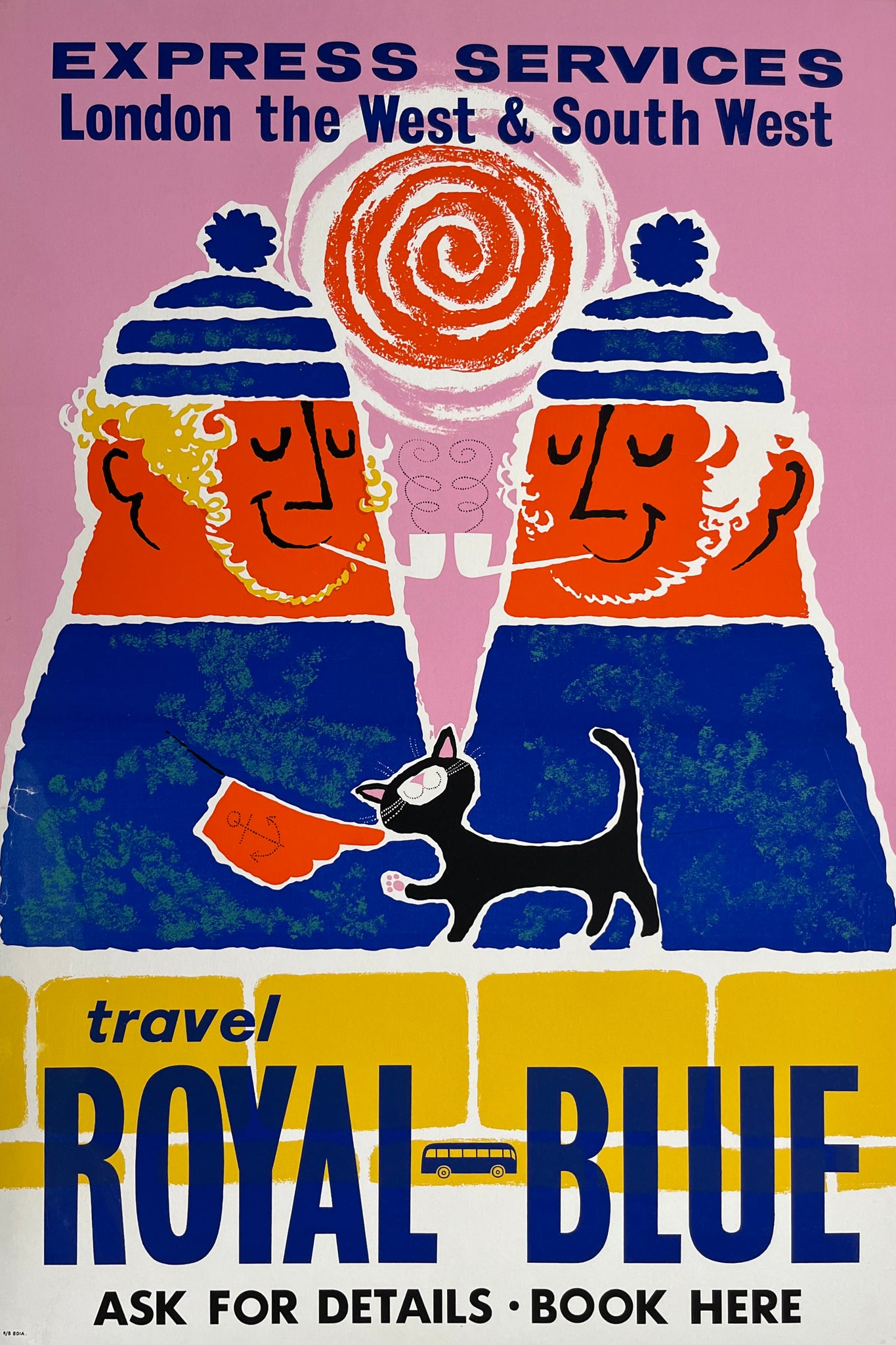 Royal Blue Coach Poster