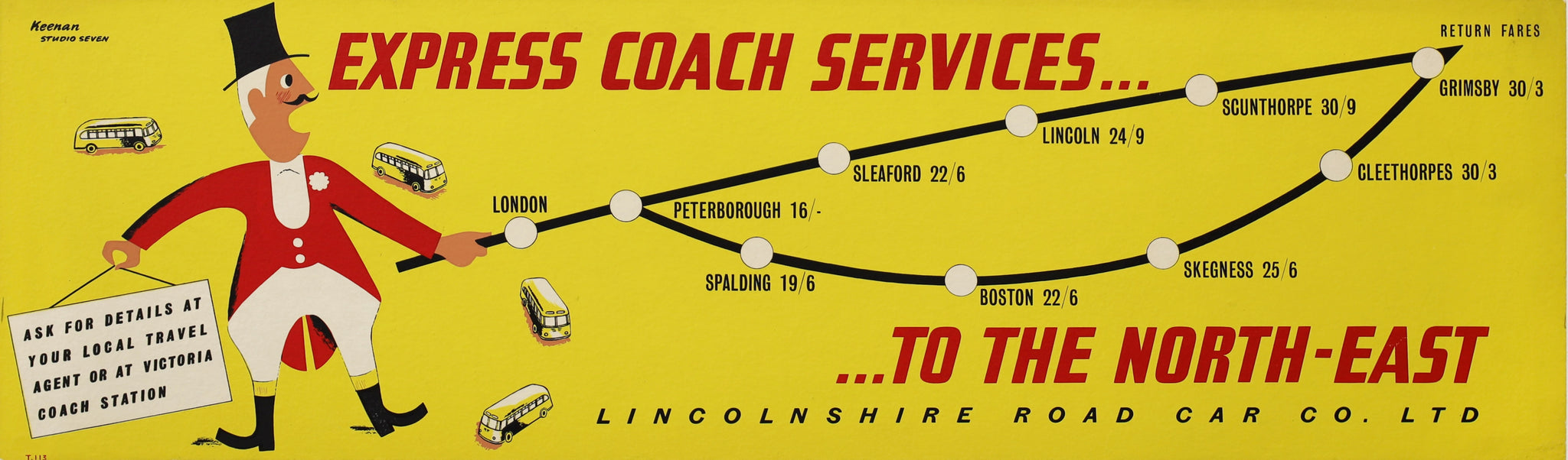 Coach Rac Poster Lincolnshire Road Car Co. Coach Poster by Studio Seven – Travel on Paper