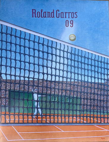 Roland Garros 2009 Tennis Poster