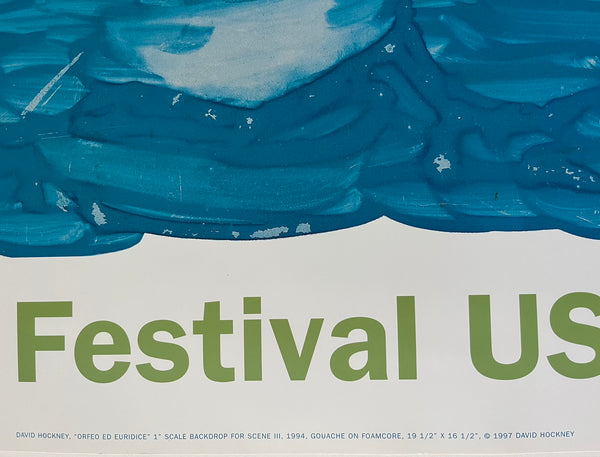 Hockney Poster - Spoleto Festival 1997