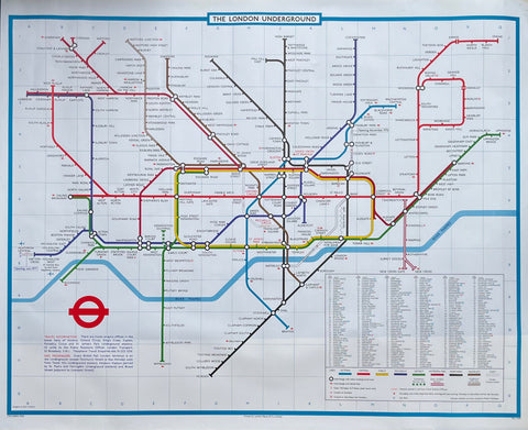 London Transport Underground Map