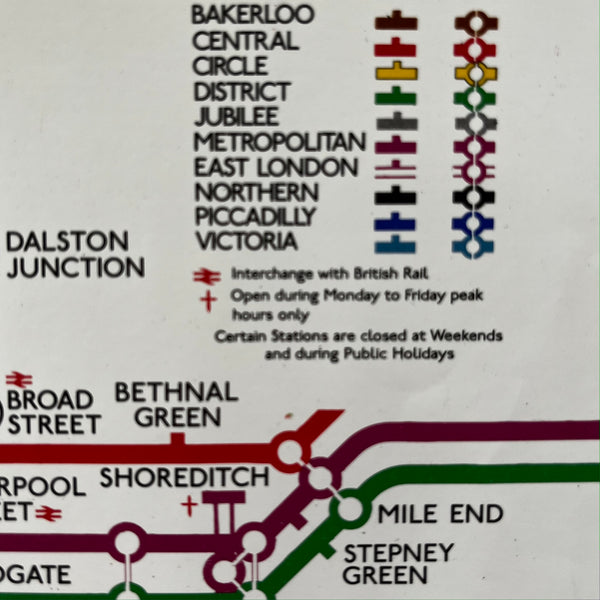 London Underground Carriage Map