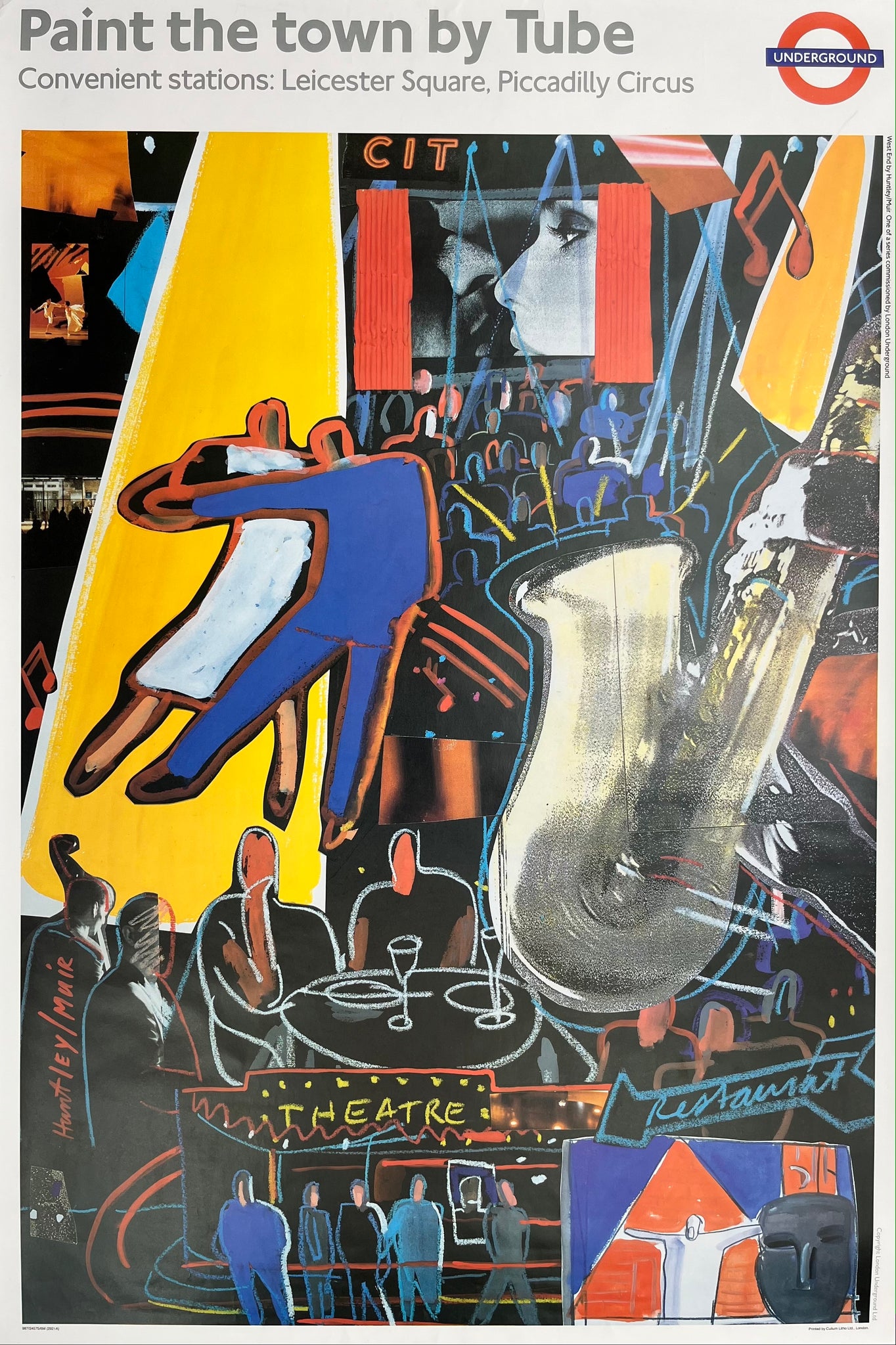 London Transport Poster - Paint the town by Tube