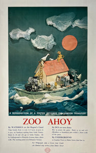 London Transport Poster - Zoo Ahoy