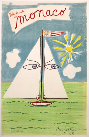 Monaco Poster - Jean Cocteau