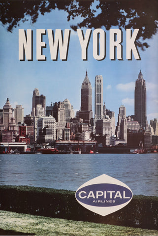 Capital Airlines - New York Poster