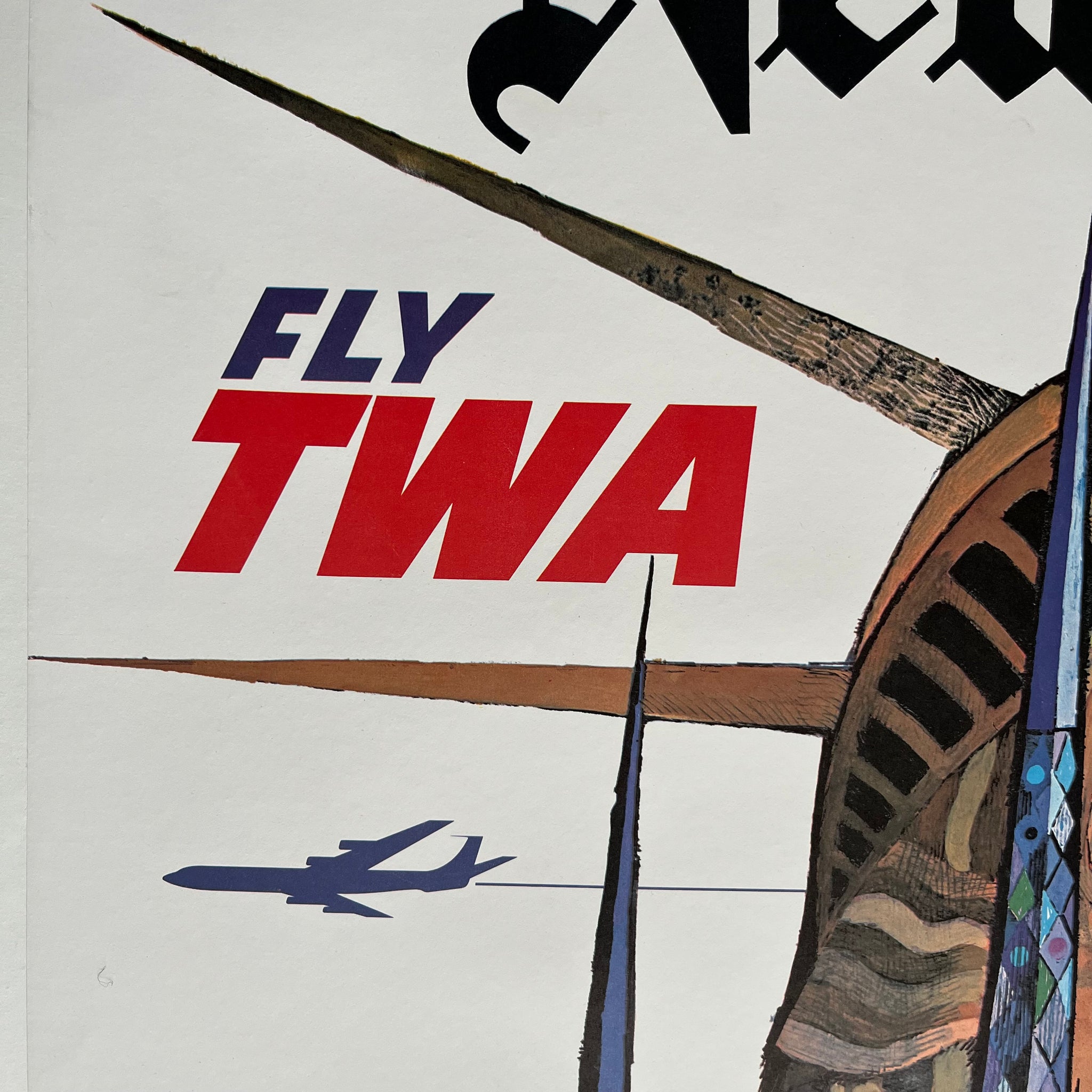 TWA New York Vintage Poster by David Klein – Travel on Paper
