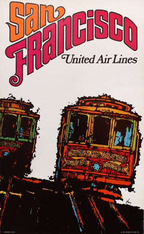 United Air Lines Poster - San Francisco