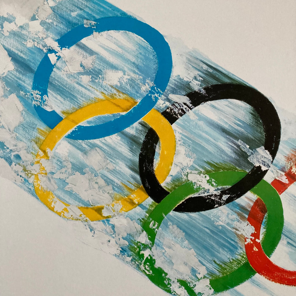 1968 Winter Olympics Poster Travel on Paper