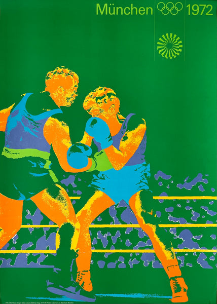 1972 Olympics Poster - Boxing