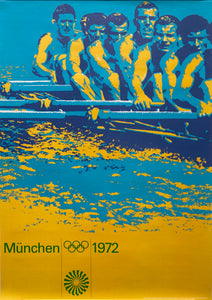 1972 Olympics Poster - Rowing