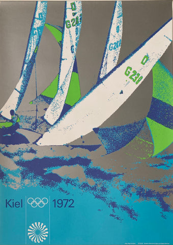 1972 Olympics Poster - Sailing