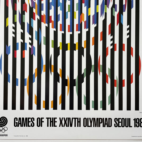 1988 Seoul Olympics Poster- Yaacov Agam