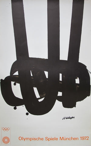 1972 Olympic Poster - Pierre Soulages