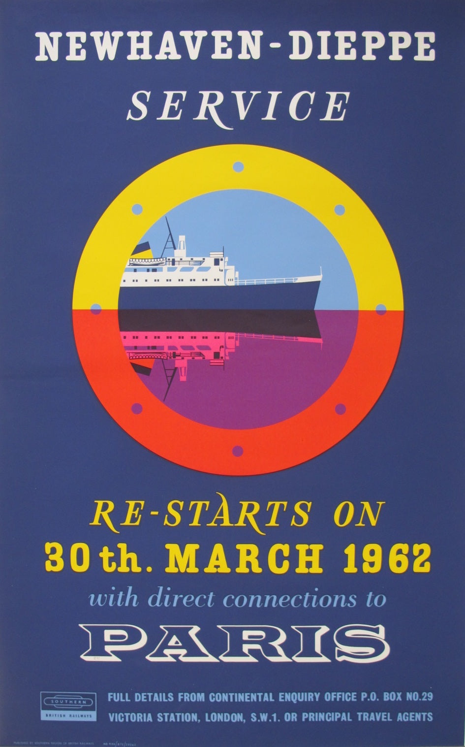 BR Poster - Newhaven Dieppe