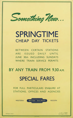BR Poster - Special Fares