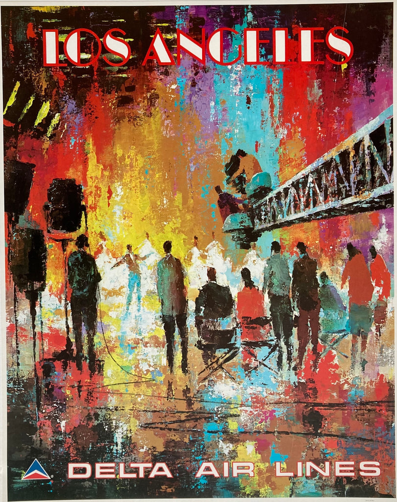 Delta Air Lines Los Angeles USA Poster, Jack Laycox – Travel on Paper