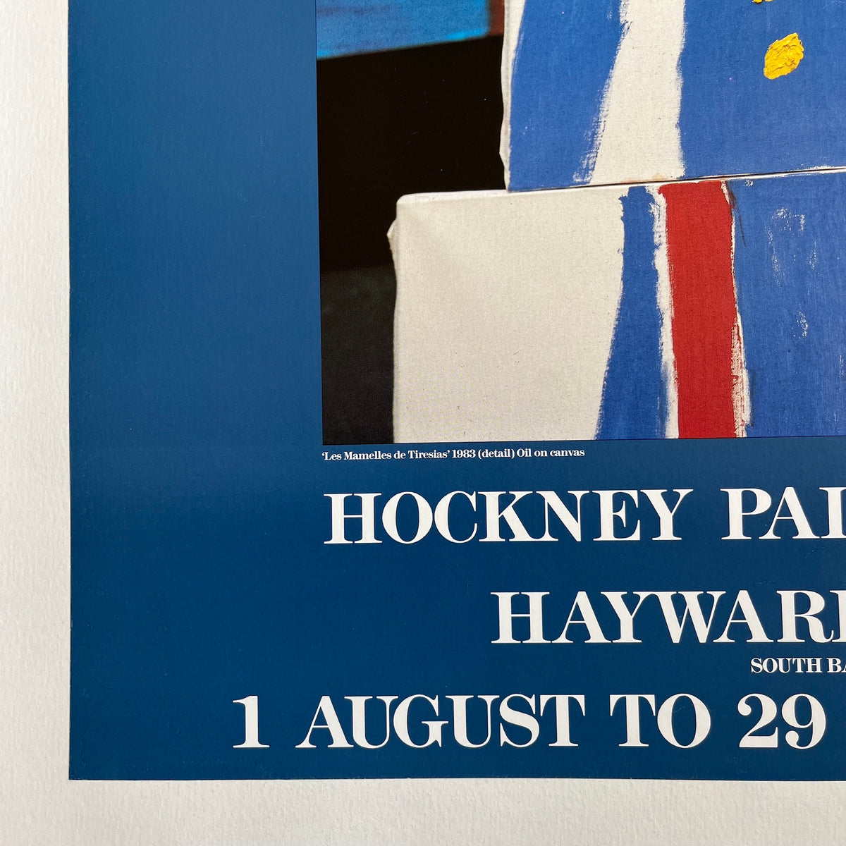 Original Hockney Poster Hayward Gallery 1985 Travel on Paper