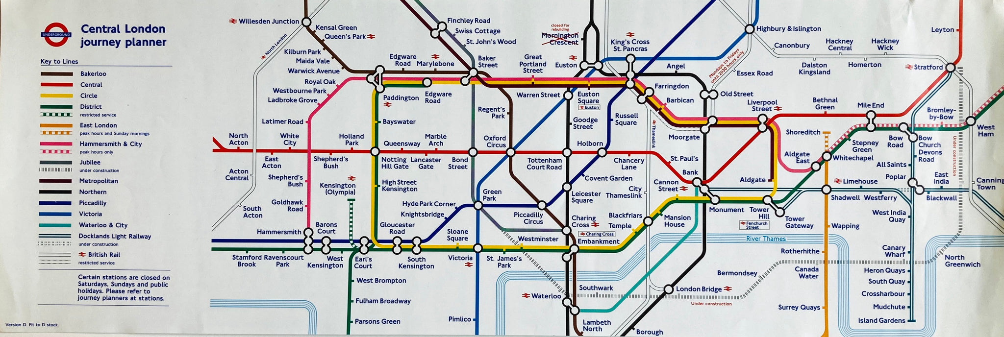 London Underground Carriage Map