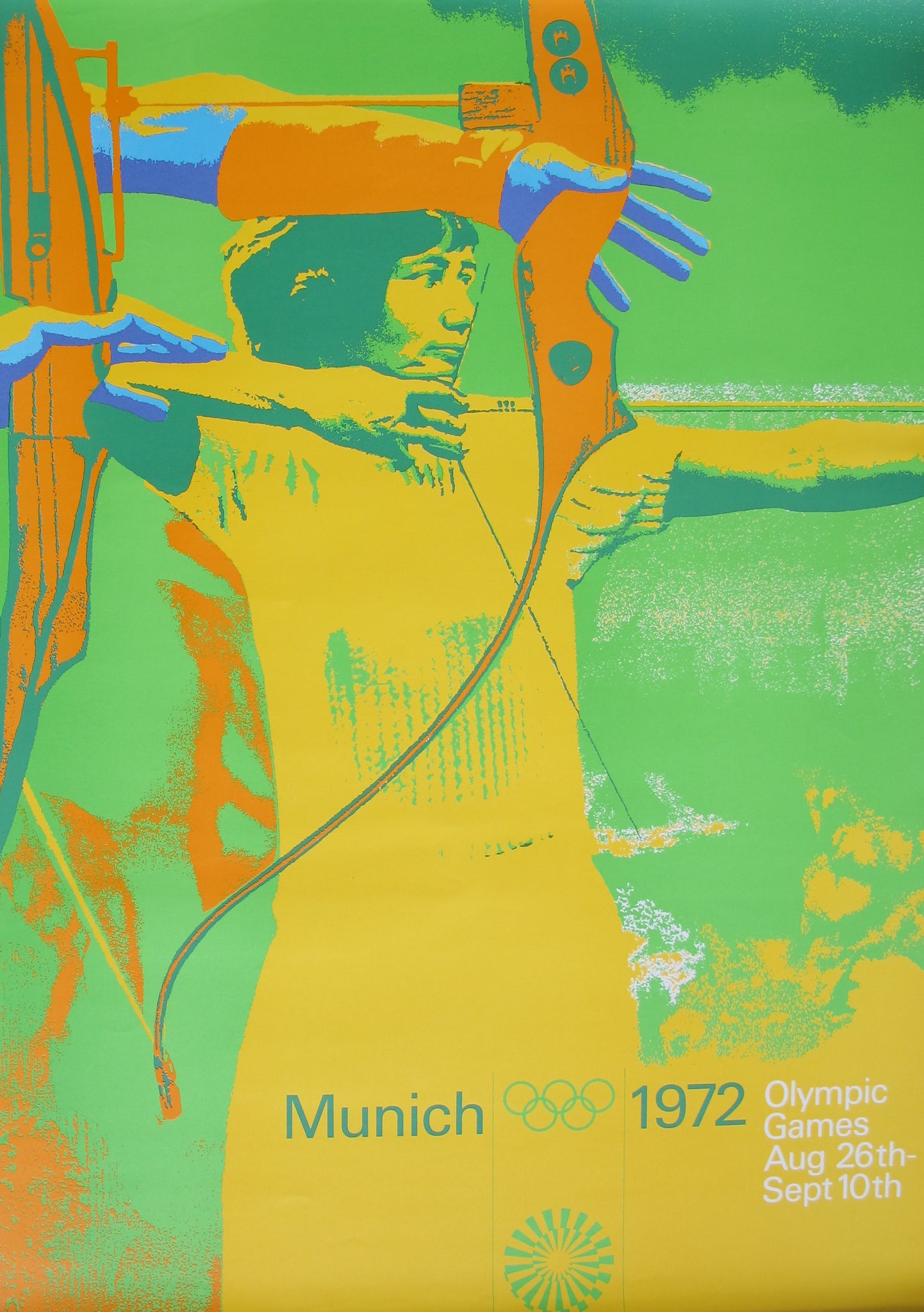 1972 Olympics Poster - Archery