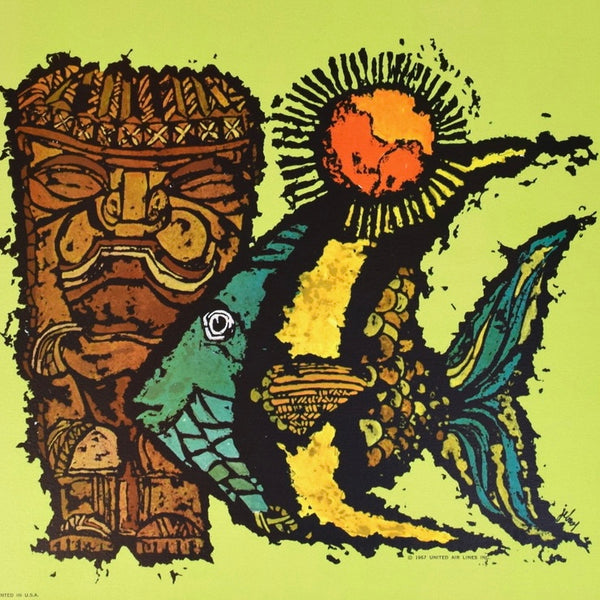 United Air Lines Poster - Hawaii