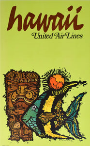 United Air Lines Poster - Hawaii
