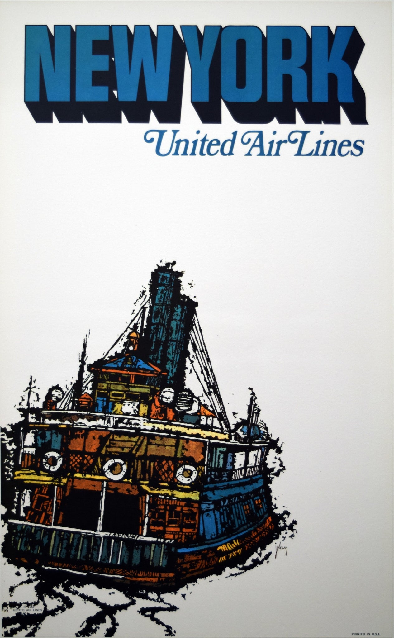 United Air Lines Poster - New York